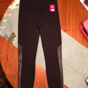 NEW Spanx Shape Faux Leather Leggings Size L